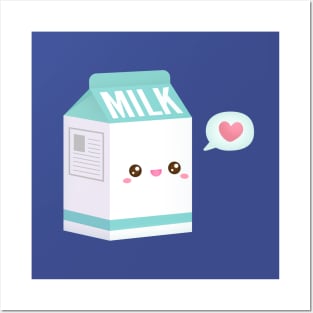 Cute Milk Carton, I Love Milk Posters and Art